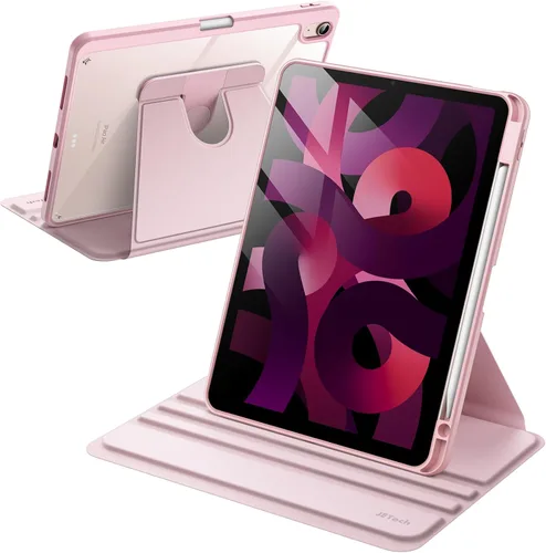 Vista 14 de JETech - Funda giratoria para iPad Air de 11 pulgadas M3/M2 (2025/2024), iPad Air 5/4 (2022/2020 5ª/4ª generación de 10.9 pulgadas), funda