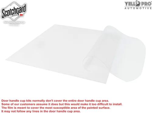 Vista 3 de YelloPro - Protector de pintura transparente para manija de puerta 3M Scotchgard antiarañazos, protector de pintura para Jeep Wrangler 2Dr 2Dr 2