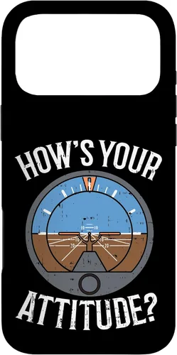 Vista 22 de Hows Your Attitude Funny Altitude Aviation Humor Pilot Gift Case for iPhone 17
