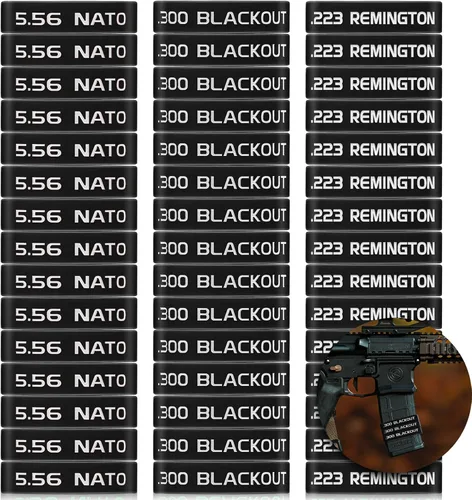 Vista 9 de Chivao Paquete de 45 bandas de marcado de revistas 5.56, 223 REM, 300 bandas opacas para accesorios