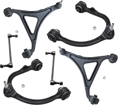 Vista 293 de Detroit Axle - Kit de extremo delantero RWD para Chrysler 300 Dodge Charge Challenger 2011-2019, 2 brazos de control inferiores traseros 2 rótulas
