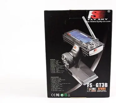 Vista 4 de FLYSKY Radiocontrol Transmisor TX FS-GT3B de 3 canales para bote 2.4Ghz 0.08 oz creceptor