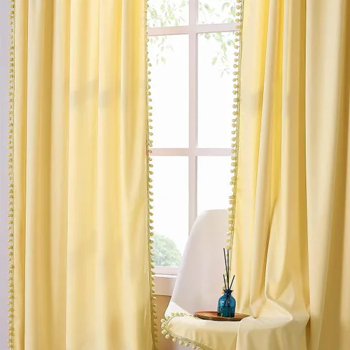 Vista 2 de Treatmentex Pom Pom - Cortinas de terciopelo