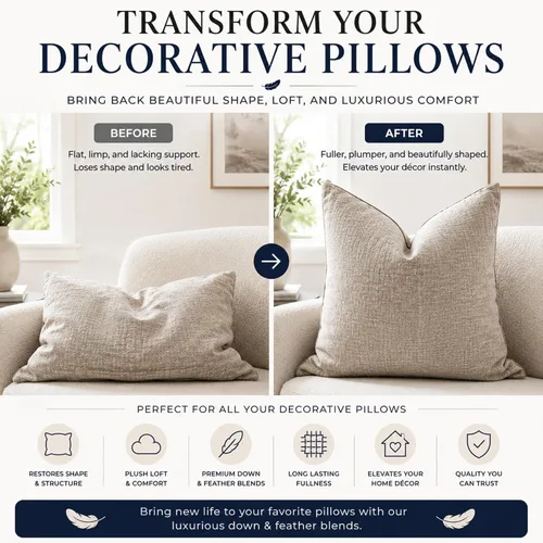 Vista 6 de East Coast Bedding Bulk Mezcla de Plumón y Plumas de Ganso 25/75 - Gris - Relleno de Calidad Premium para Almohadas, Cama, Throw, Sofá, Almohada