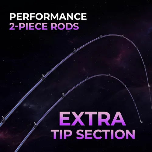 Vista 3 de KastKing Royale Legend Pro Technique Bass Fishing Rods, KastFlex IM7 Graphite Blanks, 2-Piece Rod with Extra Tip, SlipLock Technology Handles, PTS