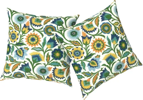 Vista 54 de Almohadas de exterior para muebles de patio de 16 x 16 pulgadas, almohadas cuadradas para exteriores con rellenos, almohadas decorativas de patio