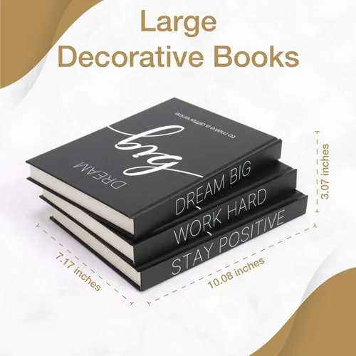 Vista 7 de Libros Decorativos para Decoración del Hogar - Falsos para decoración Mesa de Café Decoración de Estantería de Libros Entrada Mesa de Consola