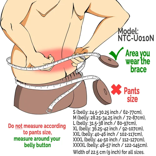 Vista 2 de NeoTech Care Soporte de espalda de neopreno para hombres o mujeres, cinturón de soporte lumbar ajustable y transpirable para dolor de espalda baja