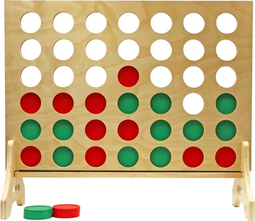 Vista 73 de Tailgating Pros Premium Cuatro en fila gigante con estuche de transporte - Juego de patio de tamaño Jumbo para exteriores - Conecta múltiples discos