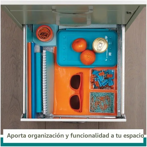 Vista 5 de Scranton & Co Archivador de metal con 3 cajones, 27.32 pulgadas de alto x 14.25 pulgadas de ancho x 18.00 pulgadas de profundidad, acabado blanco