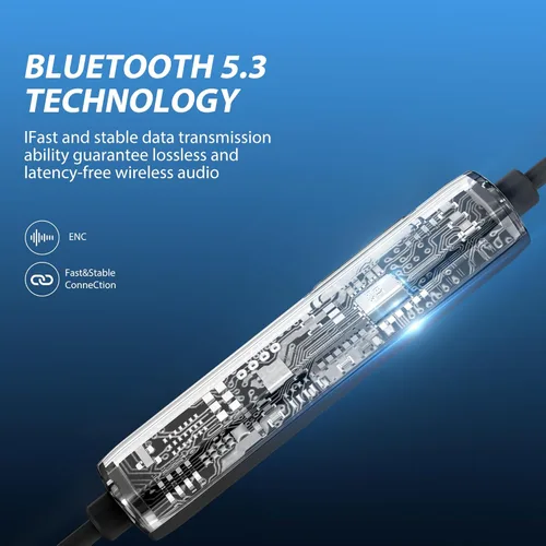 Vista 9 de MORMOQUE Auriculares Bluetooth G5 con banda para el cuello, con micrófono inalámbrico, auriculares de graves profundos de alta fidelidad