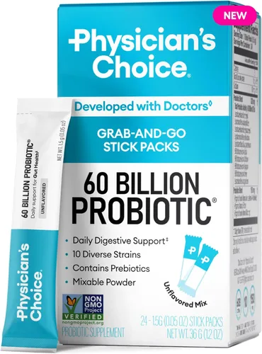 Vista 8 de Physician's CHOICE Probióticos 60 mil millones de UFC – 10 cepas + prebióticos orgánicos – Salud inmunológica, digestiva e intestinal – Apoya