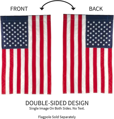 Vista 6 de Evergreen Enterprises EG11220 Bandera de los Estados Unidos de América para jardín.