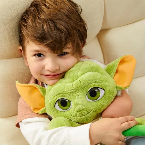 Vista 3 de Star War Master Yoda - Peluche de peluche, juguetes preescolares para niños y niñas de 3 años