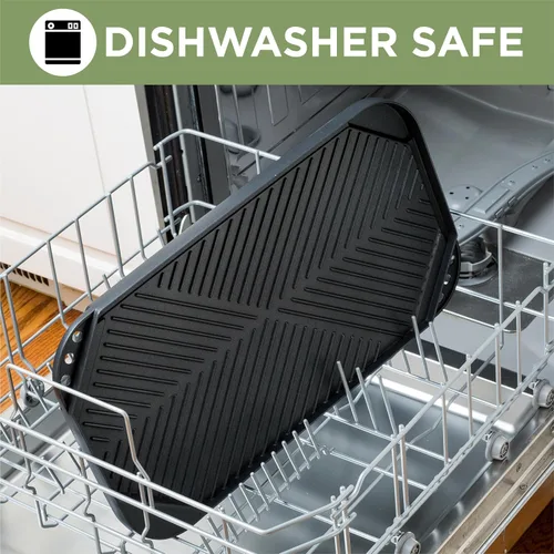 Vista 7 de Freidora de pollo Ecolution Artistry antiadherente libre de PFOA de aluminio pesado con manijas de silicona suave de 3,75 qts. – Negro, Negro