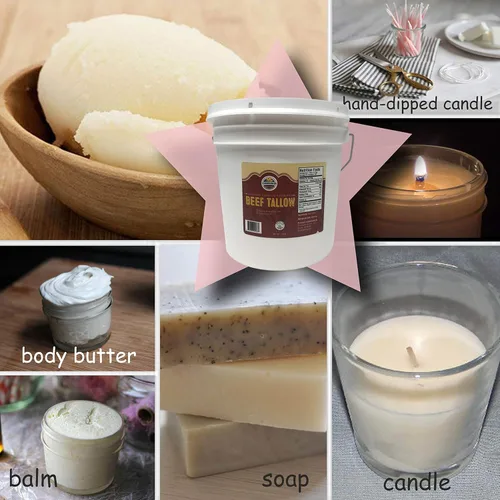 Vista 5 de Cornhusker Kitchen Sebo de ternera alimentado con pasto, 7.5 libras (sebo de ternera)