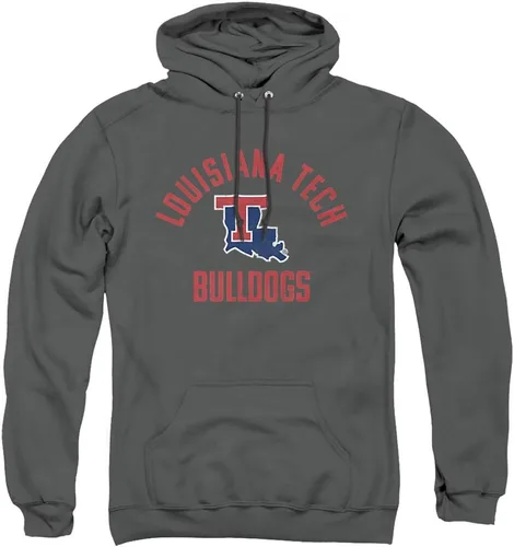 Vista 6 de Louisiana Tech University Sudadera con capucha unisex con logotipo oficial de Bulldogs