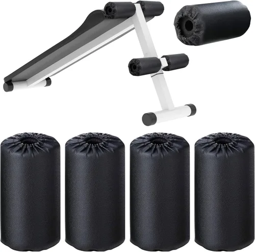 Vista 7 de Hollowfly 4 almohadillas de espuma para pies de repuesto para banco de pesas, mesa de inversión y equipos de ejercicio de gimnasio
