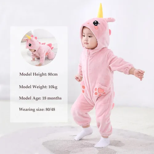 Vista 6 de TONWHAR Disfraz unisex para bebé, traje de animal para niños pequeños y niños
