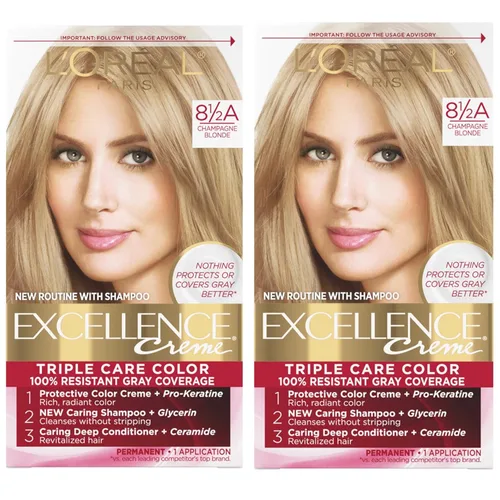 Vista 27 de L'Oreal Paris Excellence Age Perfect - Kit de coloración de tonos degradados, rubio natural medio 5CB