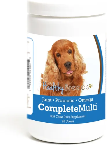 Vista 164 de Healthy Breeds Cavalier King Charles Spaniel - Multivitamínico todo en uno, completo con probióticos, glucosamina, condroitina y omegas, 60
