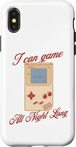 Vista 5 de I Can Game All Night Long Retro Handheld Gamer Case for iPhone 16