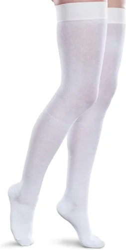 Vista 7 de CORE-SPUN BY THERAFIRM Calcetines altos de compresión graduados suaves de 15-20mmHg