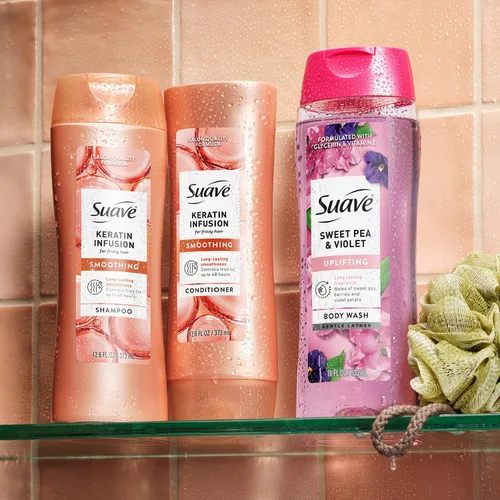 Vista 7 de Suave Acondicionador alisador de infusión de queratina de 2 tamaños, suave humedad diaria para un cabello suave y manejable, control