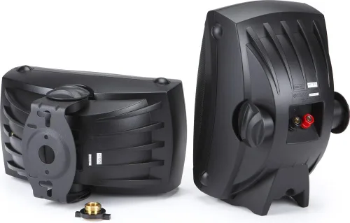 Vista 2 de YAMAHA NS-AW150BL par de bocinas de 2 vías para uso interior o exterior (par, en color negro) - con cable