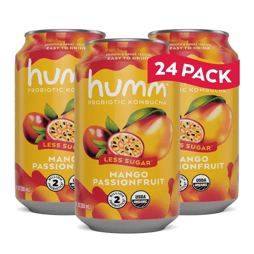 Vista 16 de Humm Kombucha Blackberry, orgánica, vegana y libre de OMG (paquete de 12)