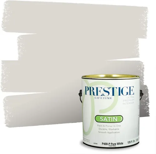 Vista 42 de PRESTIGE Paints - Pintura interior e imprimación en uno, 1 galón, cáscara de huevo, pimienta envejecida
