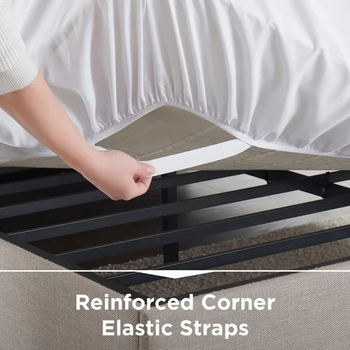Vista 4 de Empyrean - Sábana bajera de bolsillo extraprofundo, suave, para colchón de 18 a 24 pulgadas, prémium, con correas en las esquinas