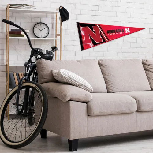 Vista 4 de Rico Industries NCAA Primary - Banderín de fieltro para decoración de pared, de 12 x 30 pulgadas, ideal para el hogar, dormitorio, decoración