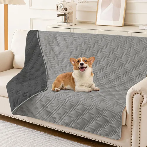 Vista 147 de hyha - Manta impermeable para cama de perro, mantas suaves para mascotas, funda impermeable para sofá para perros, fundas reversibles lavables