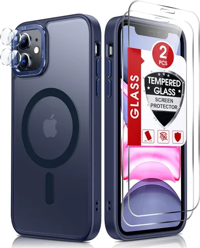 Vista 52 de LeYi para iPhone-13 Funda/iPhone-14 Fundas: con soporte para MagSafe i Phone 13Funda con anillo magnético iPhone14 iPhone13 Cubierta Funda para Negro