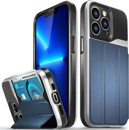 Vista 24 de VENA vCommute - Funda tipo cartera compatible con Apple iPhone 11 (6.1 pulgadas 2019), (protección contra caídas de grado militar) con tapa y ranura