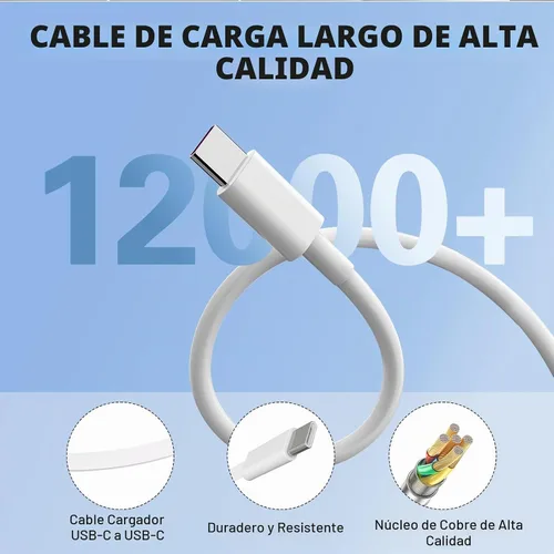 Vista 6 de iPhone 17 16 15 Cargador 40W Tipo de Puerto Dual USB A/C Cargador