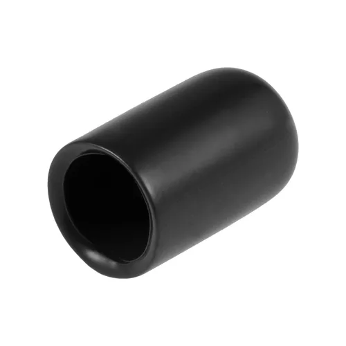 Vista 12 de uxcell 80 tapas de goma de 0.472 in de vinilo de identificación redonda tapa tapa de rosca de tornillo protectores negro