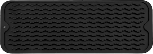 Vista 70 de MicoYang Tapete de silicona para secado de platos para múltiples usos, fácil de limpiar, ecológico, resistente al calor, tapete de silicona