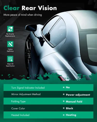 Vista 2 de SCITOO Espejo retrovisor derecho para el lado del pasajero, compatible con Chevy Silverado 1999-2002, 1500 2500 3500, GMC Sierra 1500 2500 3500