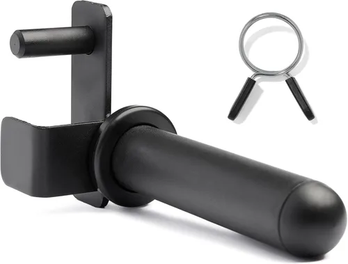 Vista 15 de Sunny Health & Fitness Power Cage Squat Rack Upgrade Attachments, Dip Bar, Plate Bar Holder, Belt Squat, J Hook, Lat, Adapter, U Ring, Pull Up Bar