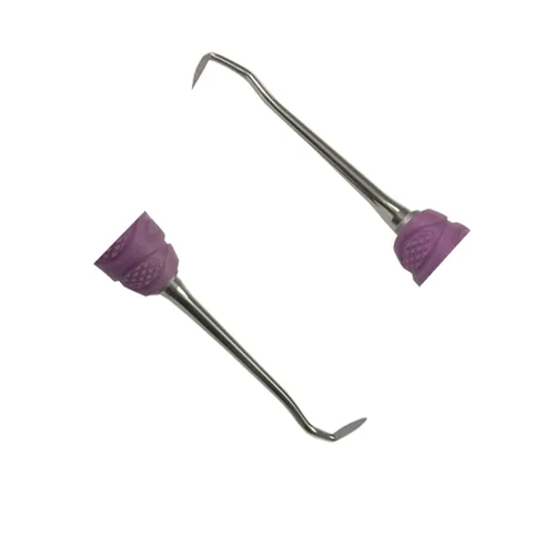 Vista 3 de Osung Escalador de hoz dental, escalador dental, escalador de hoz universal con mango de plástico [JAC 34-35]