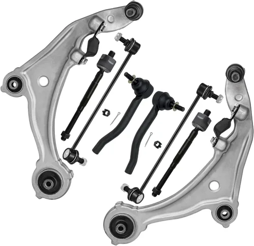 Vista 26 de Detroit Axle - Kit de 8 piezas para Chevy GMC Silverado Sierra Suburban 1500 Yukon Cadillac Escalade 2 brazos de control superior, 2 barras