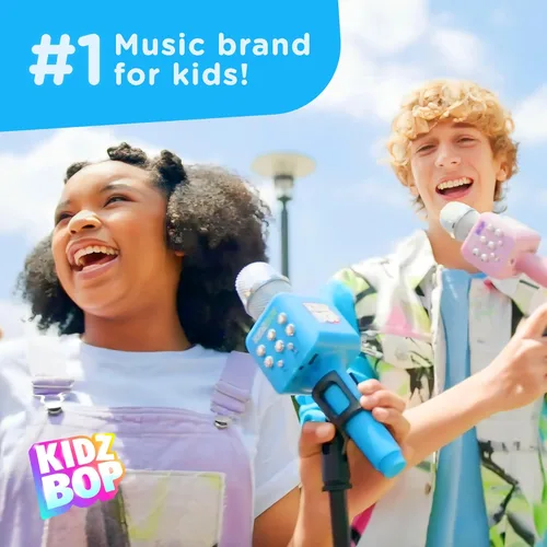 Vista 2 de Move2Play, Kidz Bop - Micrófono de karaoke La marca de música exitosa para niños Juguete para niñas y niños de 2, 3, 4, 5, 6, 7, 8+ años