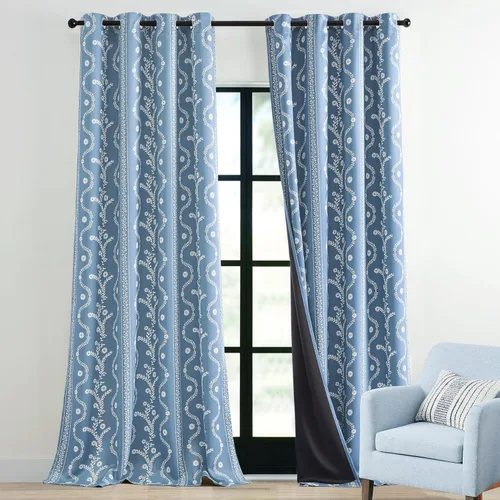 Vista 26 de LIMON HOME Cortinas Opacas Beige de 84 pulgadas de Largo para Sala de Estar y Dormitorio, Tratamiento de Ventana Insonorizado Cortinas Blackout