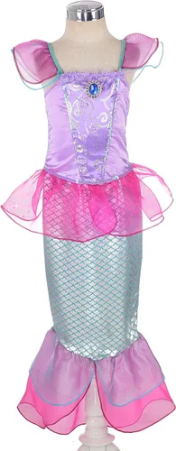 Vista 2 de Lito Angels Disfraz de princesa para niña con collar