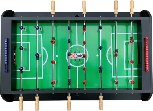 Vista 5 de KICK Triplex 55″ Varillas telescópicas 3 en 1 giratoria multijuego mesa – Juego de mesa de juego combinado – Billar, Air Hockey y futbolín