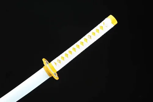 Vista 8 de Demon Slayer - Espada Tanjiro Katana de acero 1065, espiga completa, hecha a mano, Katana japonesa real, 41 pulgadas