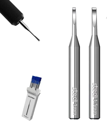 Vista 10 de stedi Cincel de Modelado, Hojas de acero de tungsteno de 0.1mm, para Modelismo, Modelo de Escala RG, Kit de Modelo Gundam, para Línea de Marcado