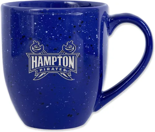 Vista 417 de Rico Industries NCAA Saint Joseph's (PA) Hawks Logo Principal Color Marrón 16 oz Logotipo del Equipo de Color Láser Grabado en Cerámica Moteada Taza